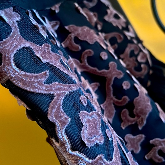 STEVIE MAY ASOS Velvet Applique Mesh Mini Dress - Picture 7 of 13